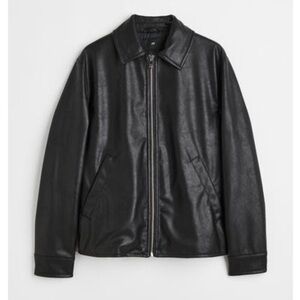 NWOT H&M Black Leather Jacket
